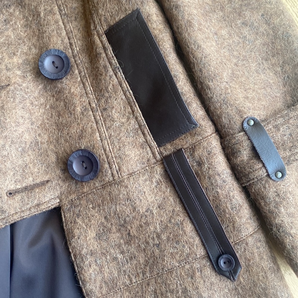 NEW Mackage womens pea coat sz. Small. Wool / Cashmere blend. Made in Canada - Picture 12 of 13